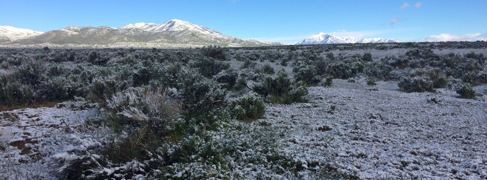 Onaqui (ONAQ) field site in Utah after snow.