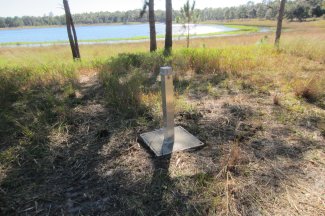 A groundwater well at the Barco lake field site in Florida.