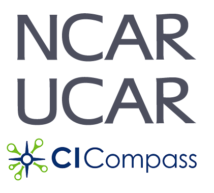 NCAR UCAR and CI Compass logos