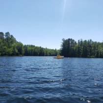 Little Rock Lake with a Buoy on it 