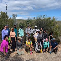 D04 staff and students from the ESA's SEEDS chapters at NEON's GUAN site in Puerto Rico. The field trip was held in March 2022.