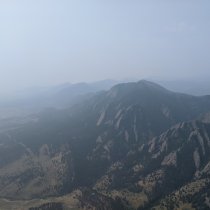 Boulder Flatiron smoke
