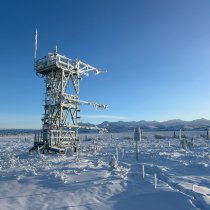 Flux tower in snow