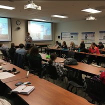 graduate students, postdocs and early career scientists participating in the Fluxcourse. Accompanying article, "Fluxcourse Students visit NEON Headquarters"