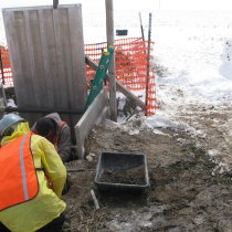 Soil pit at STER