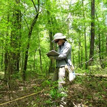 Domain 08 field technician doing observational sampling