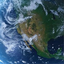 North America from space