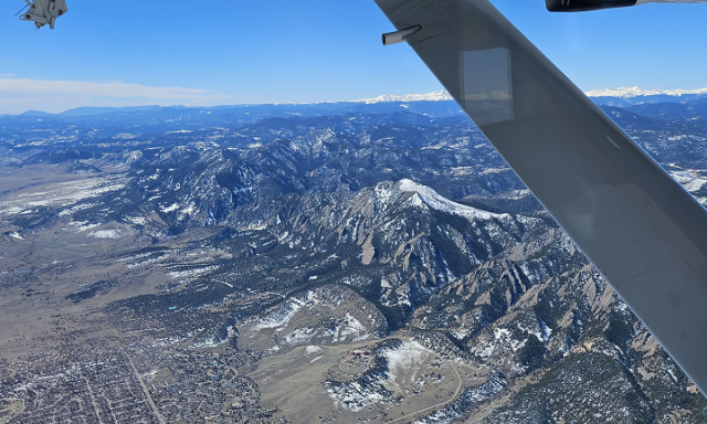 Photo boulder flatirons