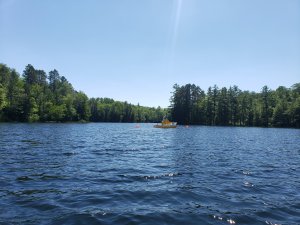 Little Rock Lake with a Buoy on it 