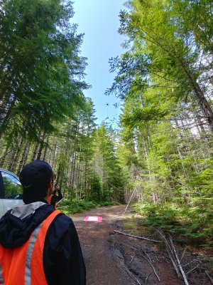 Drone takes off into the trees at WREF