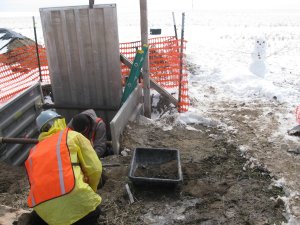 Soil pit at STER