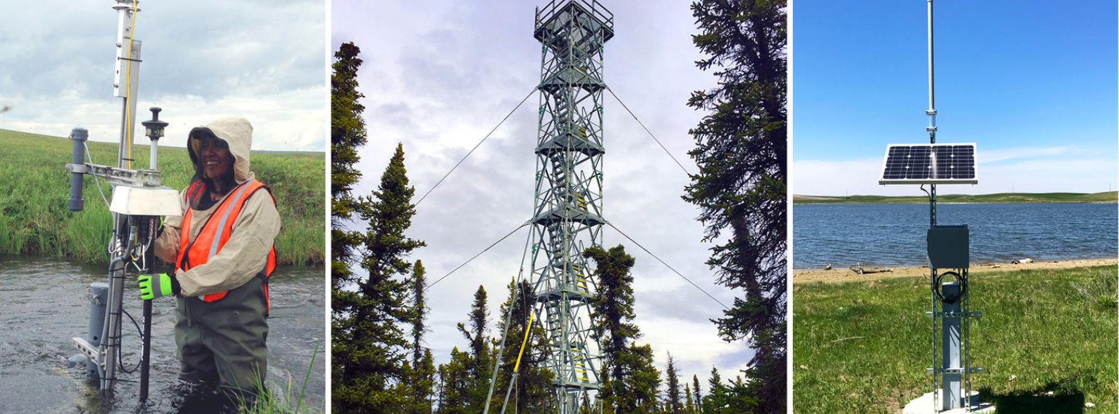 Various automated instruments at NEON field sites