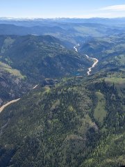 Image taken in Domain 12, Northern Rockies, over Yellowstone National Park and Yellowstone River