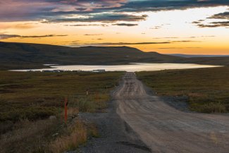 Toolik Lake at sunset