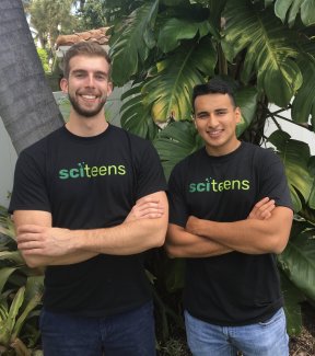  John Sutor and Carlos Mercado-Lara, creators of SciTeens. 