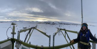 Lori Petrauski TOS FE on the Healy (HEAL) tower top. 