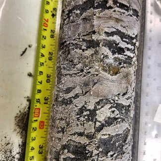 Permafrost soil core,