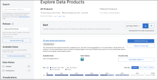 Screenshot of data portal