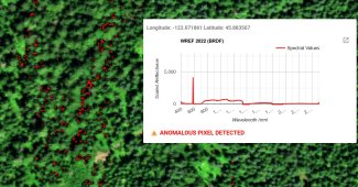 WREF RGB reflectance with spectral anomalies in red