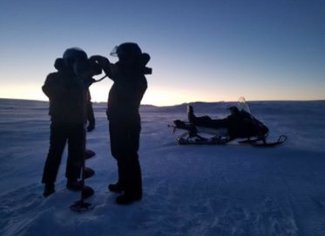 Water chemistry sampling at the TOOK site in Alaska