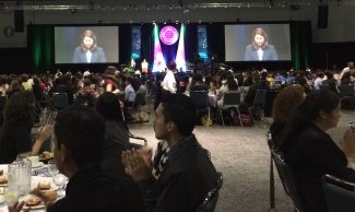SACNAS students hear inspiring talks during plenary sessions each day