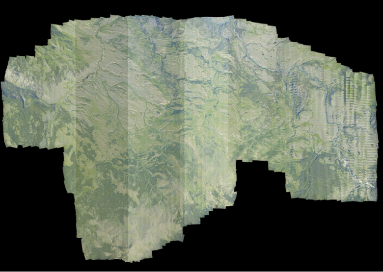 Figure 3 The full mosaic for Yellowstone 2019.