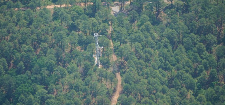 Overhead view of the TALL tower
